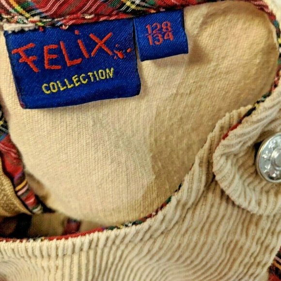 Girls Felix The Bunny Corduroy Dress 7/8 - Picture 6 of 6